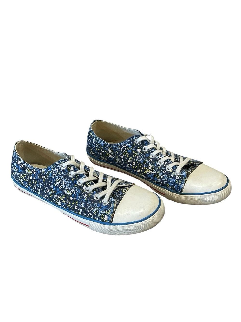 Juicy Couture "Blake" Blue & White Floral Sneakers Women’s Size 9 Shoes
